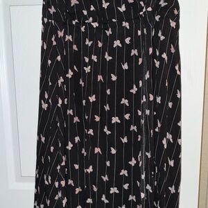 Torrid Black and Pink Butterfly Romper